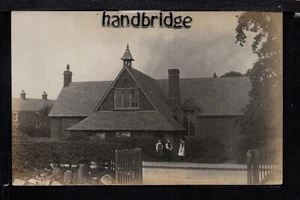 Harrishead, School - near Kidsgrove - real photographic postcard - Imagen 1 de 1