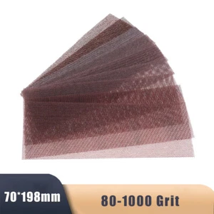 70*198mm Mesh Sandpaper Abrasive Dust Free Sanding Sheets Polishing 80-1000 Grit - Picture 1 of 9