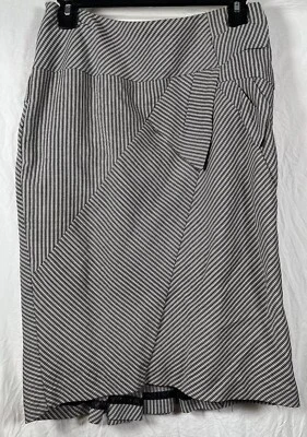 Worthington в полоску женская юбка размер 4P черный и белый - Изображение 1 из 3