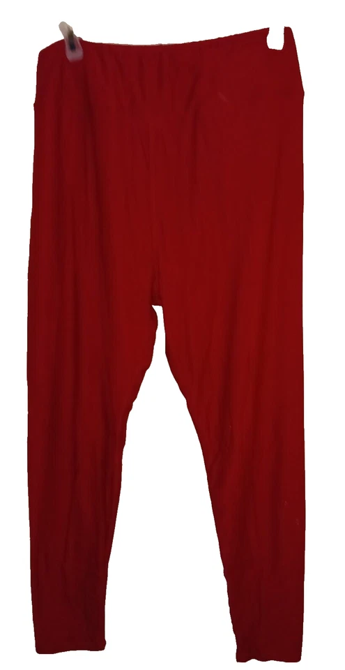 LEGGINGS FEMININAS VERMELHAS TAMANHO XL - Imagem 1 de 1