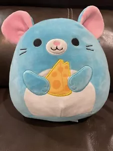 Peluche Squishmallow Squaz Topo Blu con Formaggio 8" - Foto 1 di 8