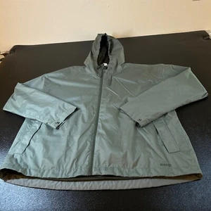 REI Co-op Rain Jacket Lightweight Hooded Outdoor Coat Olive Green Womens 2X - Picture 1 of 9