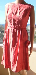 VINTAGE Cassano Double Bay 1950's-60s Original Couture High Society Silk Frock - Bild 1 von 12