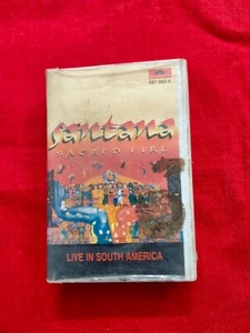 Santana Carlos Sacred Fire South Africa RARE Cassette tape INDIA Clamshell - Picture 1 of 4
