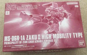 HG 1/144 Char Aznable Zaku II High Mobility Type Model Kit Premium Bandai NEW - Picture 1 of 6