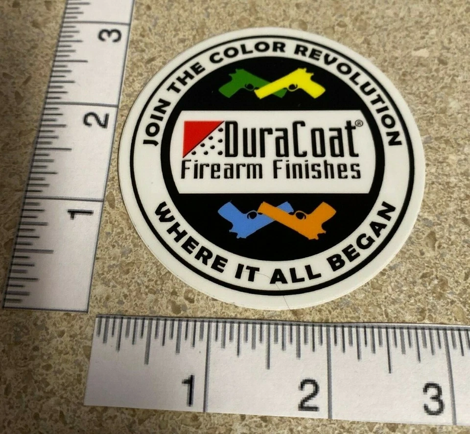 DuraCoat Finishes Circle OEM Original Firearms Decal Sticker New! Shot Show  - Image 1 of 1