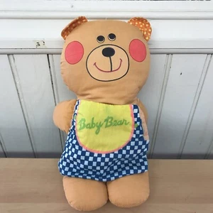 Baby Bear Vintage 1974 Playskool Milton Bradley Peluche Soft Story Libro Goldilocks - Foto 1 di 7