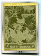 2006-07 Topps Chrome Framed Printing Plate Yellow 144 DeShawn Stevenson 1/1