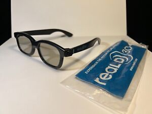 Stereoscopic 3D Glasses - Black - Real D - with Package - Passive