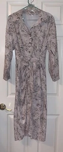 NEW X&Z Women’s Dress Long Sleeve Multicolor Faux Wrap Dress W/Tie Belt Large - Picture 1 of 10