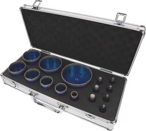 PRODIAMANT Diamantbohrer Set Fliese Feinsteinzeug 15-teilig 6-100mm x M14 - Bild 1 von 5
