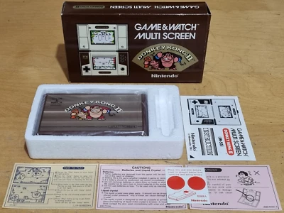 Donkey Kong II 2 Multischermo Nintendo gioco e orologio in condizioni quasi perfette JR-55 - Immagine 1 di 4