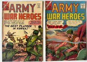 Army War Heroes #12 #18 Charlton Comics 1966 VGFN War Battle Lotto Set Silver-Age - Foto 1 di 14