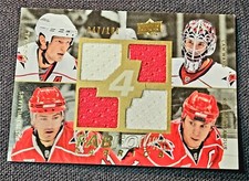 2008-09 Upper Deck Fab Four /100 Quad Staal Ward Williams Brind'Amour Jersey 