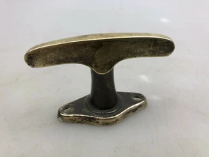 Manija de ventana Art Deco herraje latón oliva antiguo - Imagen 1 de 8