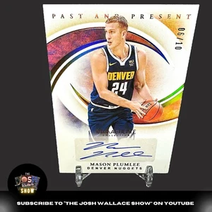 2019-20 Immaculate "Past And Present" GOLD Mason Plumlee AUTO 6/10 - Bild 1 von 3