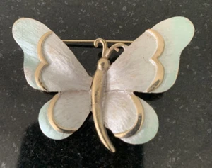 Pastelli Schmetterling Brosche signiert Emaille irisierend Philadelphia RAR 60er Jahre - Bild 1 von 6