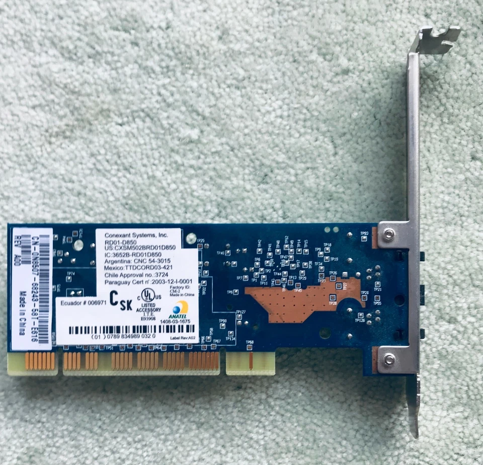 Conexant internal modem RD01-D850 (RD01D850) 56 Mbps - Image 1 of 4