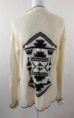 Cárdigan Suéter Maurices Mujer Frente Abierto Mediano Estampado Boho Azteca Algodón XL Foto 1 de 4