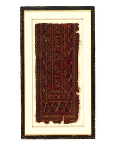 Fine Hand Knotted Antique Turkman 1'2'' X 2'8'' - Picture 1 of 3