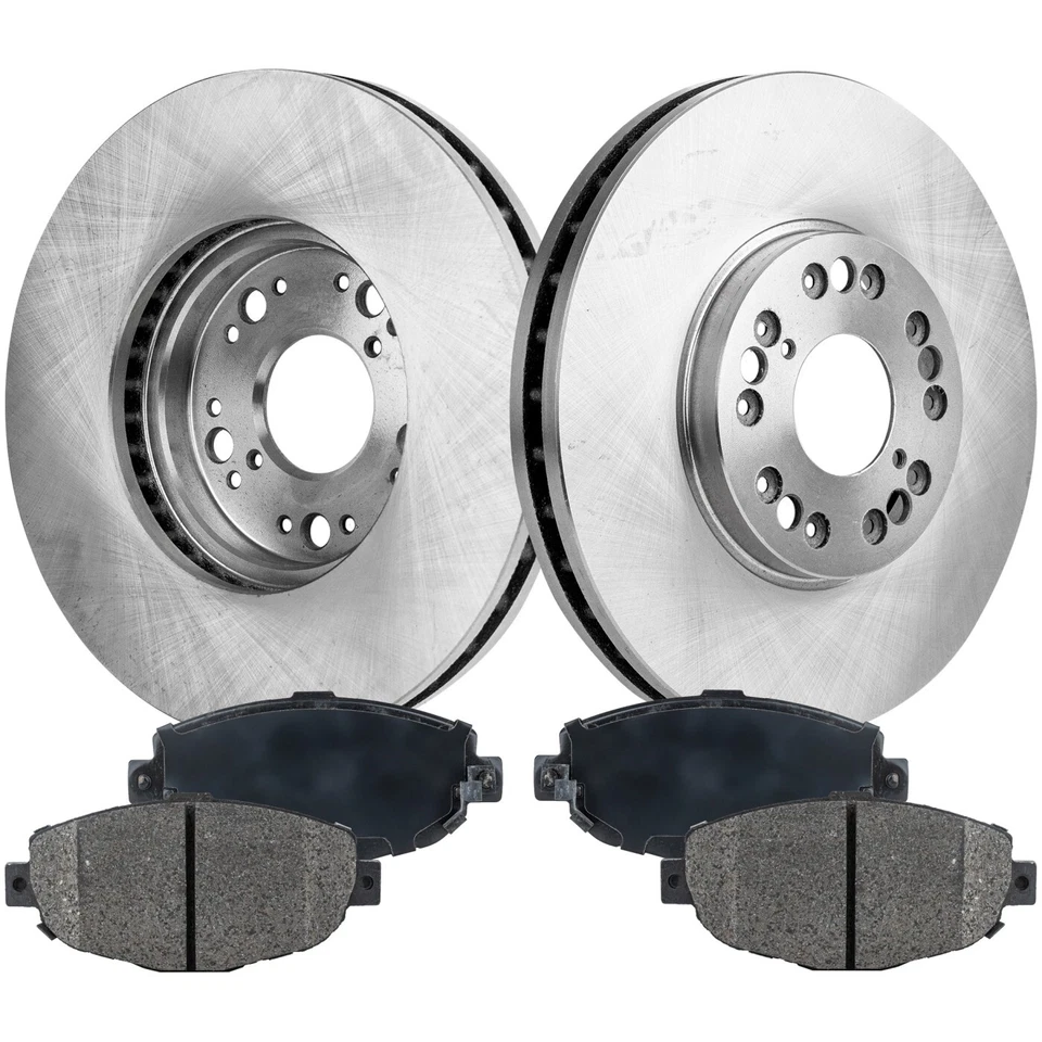 Brake Rotor Brake Pad Kit For 1999-2000 Lexus SC300 Front Solid 2-Wheel Set RWD - Image 1 of 4