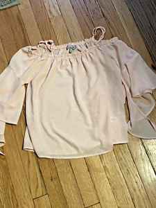 Rosa Damen Almost Famous Bluse mit fließenden Ärmeln Größe S - Bild 1 von 1