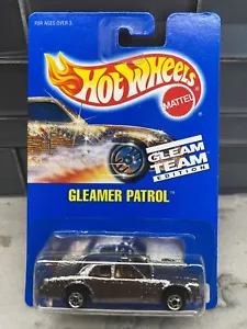 1991 Hot Wheels Blue Card-Collector #189 GLEAMER PATROL Police Car Chrome w/BWSp - Picture 1 of 2