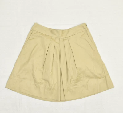 Falda plisada para mujer Ann Taylor Loft hasta la rodilla cremallera poliéster marrón talla 8 Foto 1 de 4