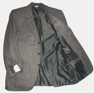 BRIONI Pure Cashmere Adriano 3Btn Brown Multi Windowpane Sport Coat Jacket 40 - Picture 1 of 8