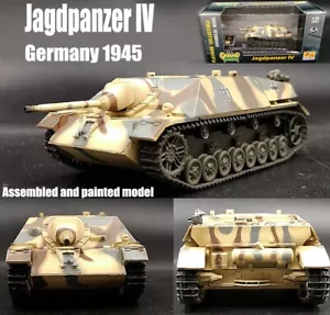 Tanque de caza alemán Jagdpanzer IV de la Segunda Guerra Mundial 1945 camuflaje 1/72 terminado modelo fácil - Imagen 1 de 9