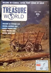 Vintage TREASURE WORLD Magazine July 1972 Relic Hunting Metal Detecting Stories - Picture 1 of 17