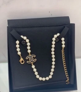 Authentic Chanel Logo CC Necklace - Picture 1 of 4