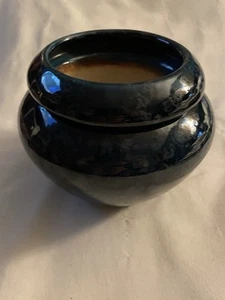 VTG 1997 THE VIOLET POT FIORIERA VIOLA AFRICANA AUTOIRRIGANTE BLU SMALTO A GOCCIA - Foto 1 di 6
