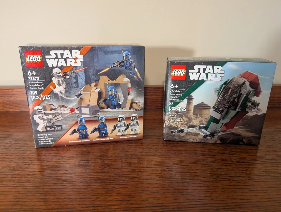 LEGO Star Wars Lot: Ambush on Mandalore Battle Pack & Boba Fett , 75373 & 75344 - Image 1 of 4