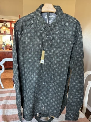 Camisa Wrangler Retro Premium Pearl Snap LS Western Para Hombre XL Alta Cachemira Nueva con Etiquetas Foto 1 de 4