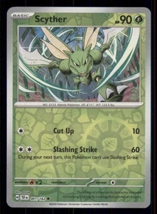 Scyther SV05: Temporal Forces #001/162 Common Reverse Holo Pokemon NM - Picture 1 of 2