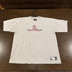 Columbus Blue Jackets Ohio Embroidered NHL Hockey T Shirt Mens XXL 2XL Oversized - Picture 1 of 14