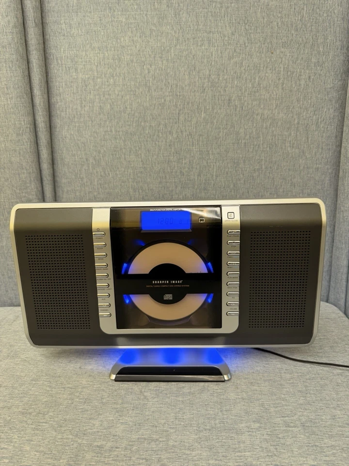 Sharper Image BlueNight CD DIGITAL TUNING COMPACT DISC STEREO SYSTEM.  - Image 1 of 4