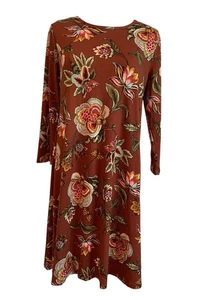 Jamie & Layla Cottagecore Dress Size Small Fall Floral Fairy Autumn Stretchy USA - Picture 1 of 8