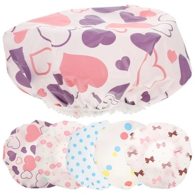  6 Pcs Wiederverwendbare Duschhauben Kleinkind -Duschkappe Kinderduschkappe - Bild 1 von 4
