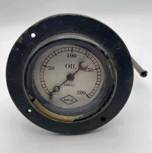 ARIC Oil Pressure Gauge Pre-War Classic Car Bentley Vintage Frazer Nash Riley - Picture 1 of 14