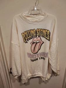 Felpa American Eagle Rolling Stones Bridges To Babylon 1997 Tour Baggy XXL - Foto 1 di 6