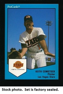 1989 ProCards Minor Team Set - Las Vegas Stars (Padres) w/ Keith Comstock Sealed - Image 1 of 2