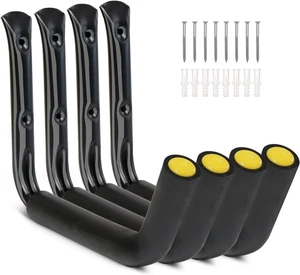 Ganci di stoccaggio per garage resistenti capacità 100 libbre (15") (4 confezioni) Kayak Storage Han - Foto 1 di 12