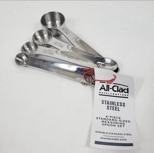 All-Clad 4-Piece Stainless Steel Measuring Spoons Set Brand New - Picture 1 of 3