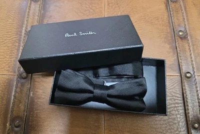 PAUL SMITH Pajarita Para Hombre 100% Seda NEGRA CON CAJA HECHA EN INGLATERRA  Foto 1 de 4