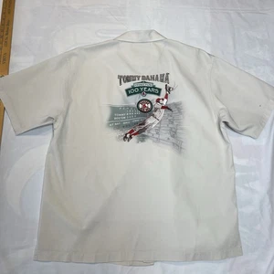 Extra Large Edizione Limitata Tommy Bahama X Boston Red Sox 100 Anni Seta Bottoni - Foto 1 di 24