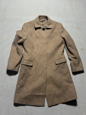 Abrigo para mujer 346 Brooks Brothers color tostado manga larga talla 8 mezcla de lana  Foto 1 de 4