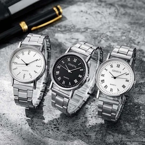 Unikat Quarz Herrenuhr mit Edelstahlarmband für modischen Look - Picture 1 of 16