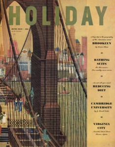 PORTADA DE LA REVISTA NAVIDEÑA: Puente de Brooklyn de Tom Funk - Imagen 1 de 1
